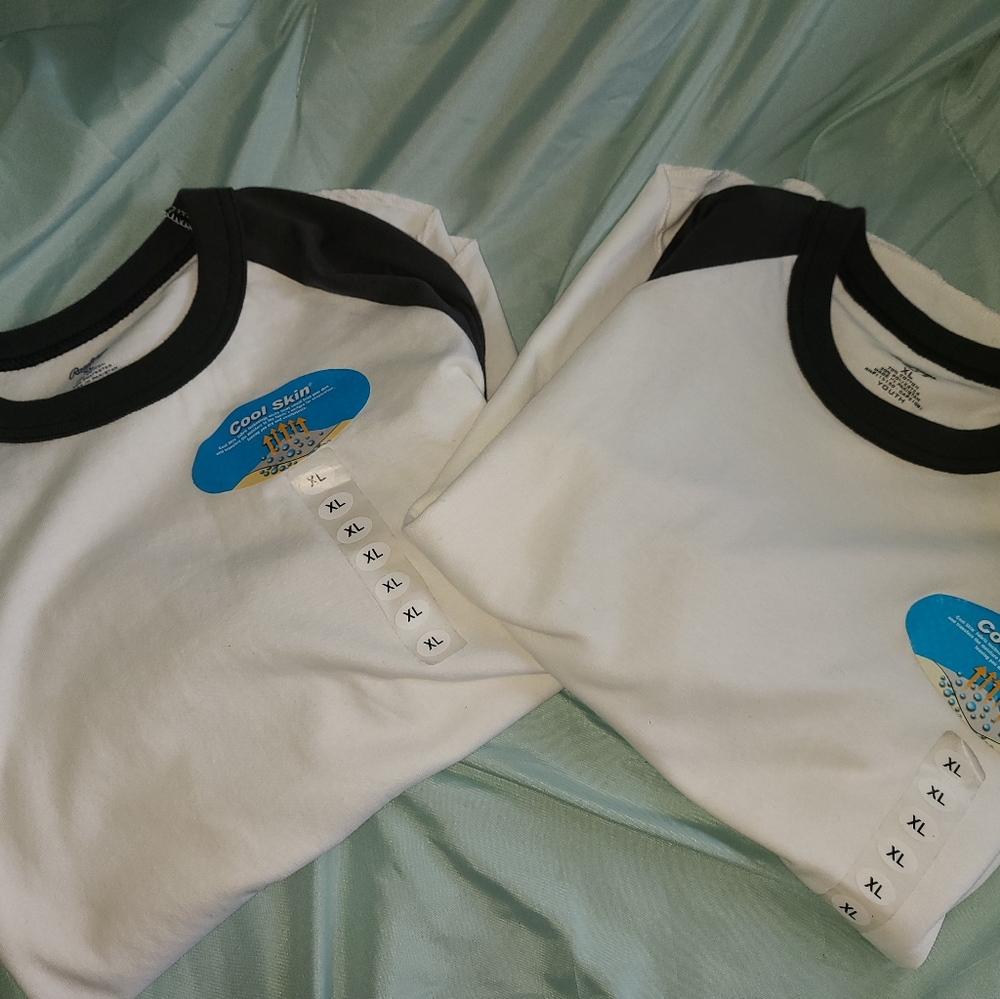Two Rawlings Kids Baseball Shirts